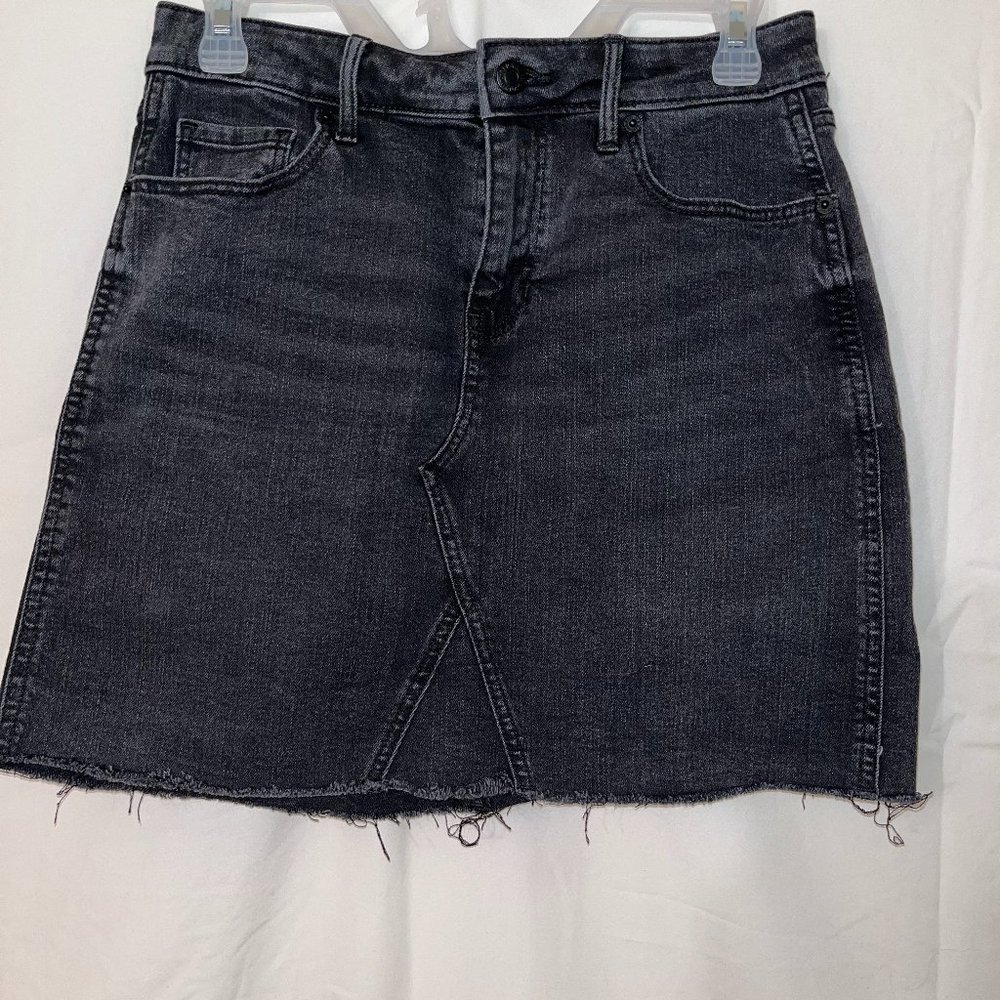 Old Navy Black Denim Skirt